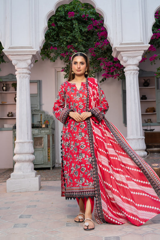 Shafaq Digital Printed Lawn 3 Piece PR-2714