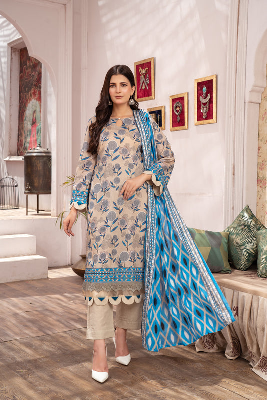 Shafaq Digital Printed Lawn 3 Piece PR-2719