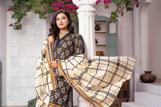 Shafaq Digital Printed Lawn 3 Piece PR-2720