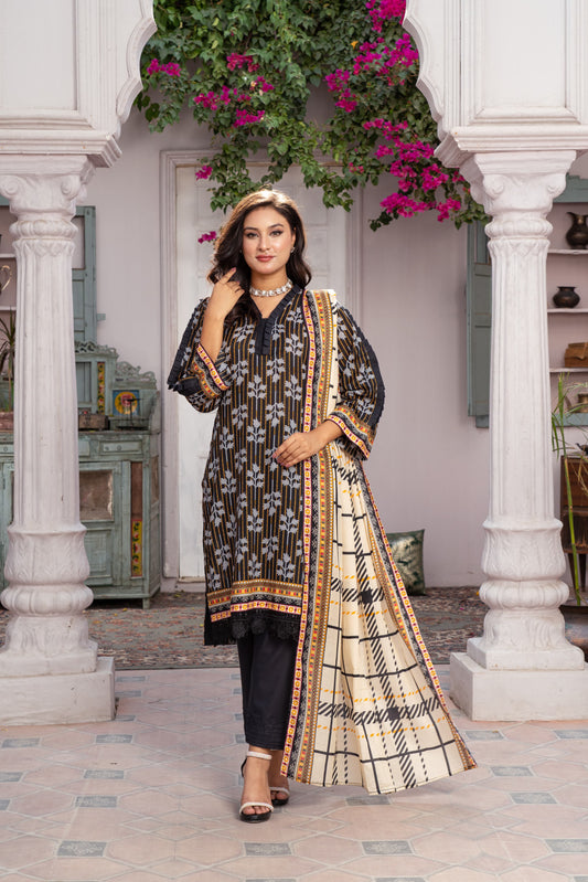 Shafaq Digital Printed Lawn 3 Piece PR-2720