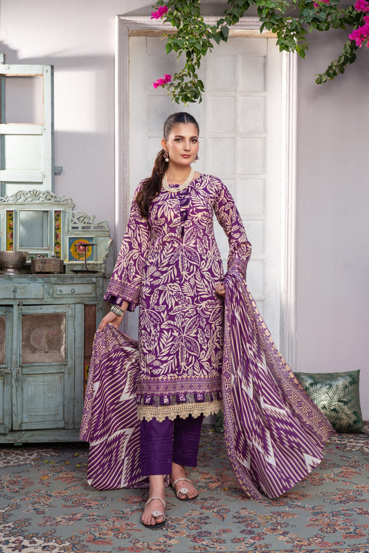 Shafaq Digital Printed Lawn 3 Piece PR-2721