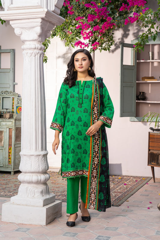 Shafaq Digital Printed Lawn 3 Piece PR-2723
