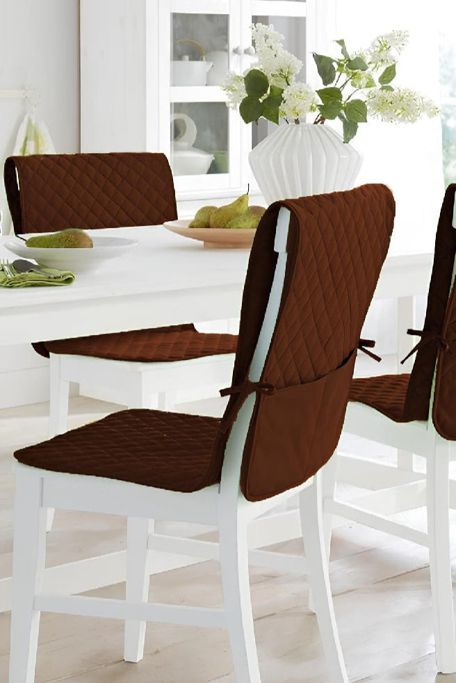 Dining Chair Cover with Quilting Premium Quilty Soft Matrial