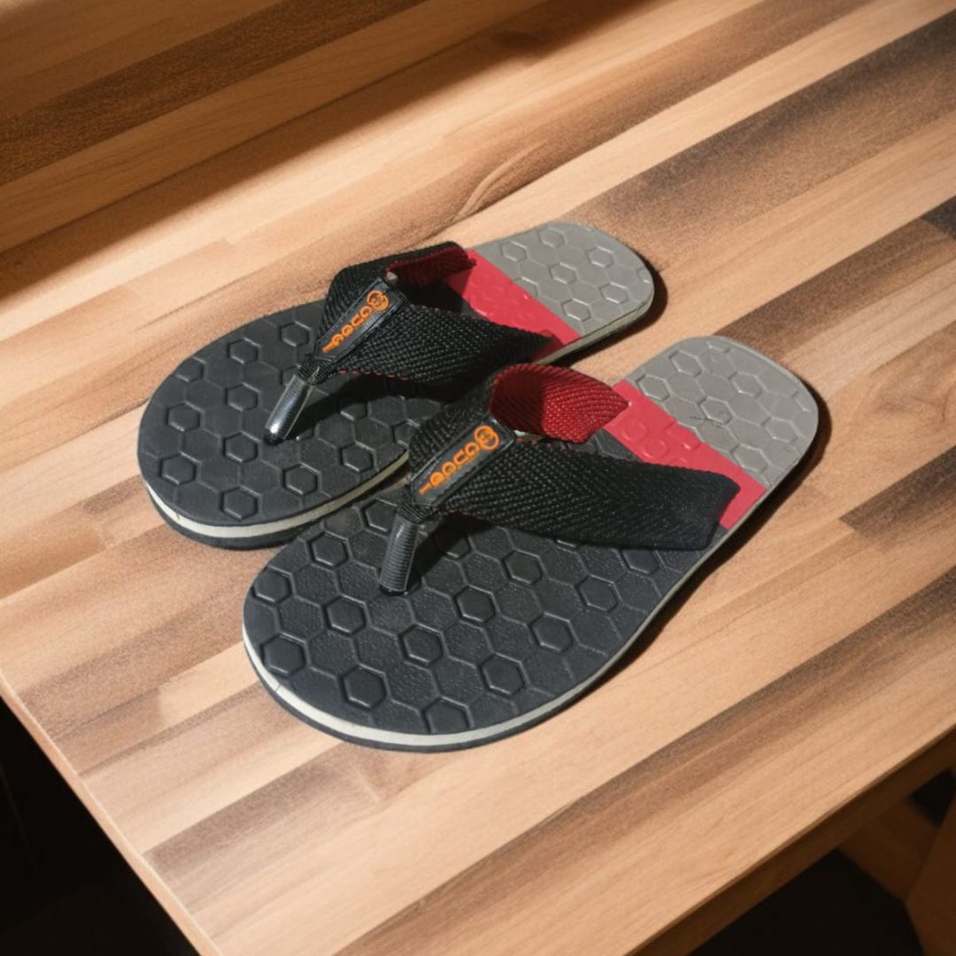 Men's Flip-Flop Slippers for Men Thick Sole Summer Shoes Comfortable for Men Water Proof with Compferable Materia