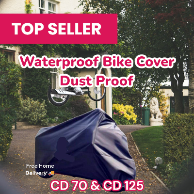 Bike Covers Full Size Waterproof and Scratch-Proof CD 70/100/125cc Waterproof and Dust-Proof Bike Cover