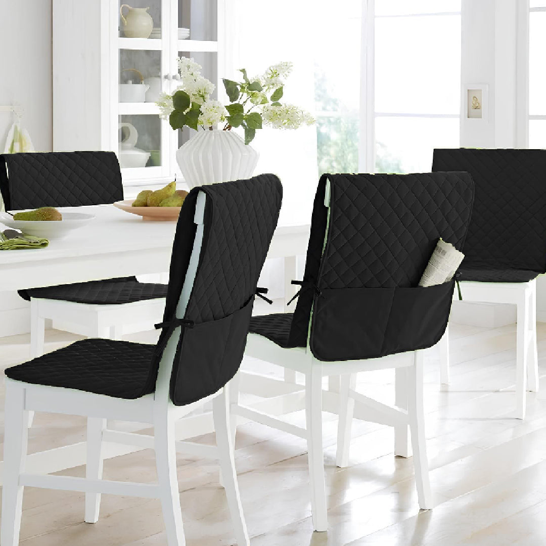 Dining Chair Cover with Quilting Premium Quilty Soft Matrial