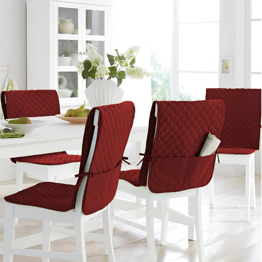 Dining Chair Cover with Quilting Premium Quilty Soft Matrial