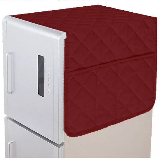 Dustproof Refrigerator Cover in a Variety of Colors with Quilted Fabric