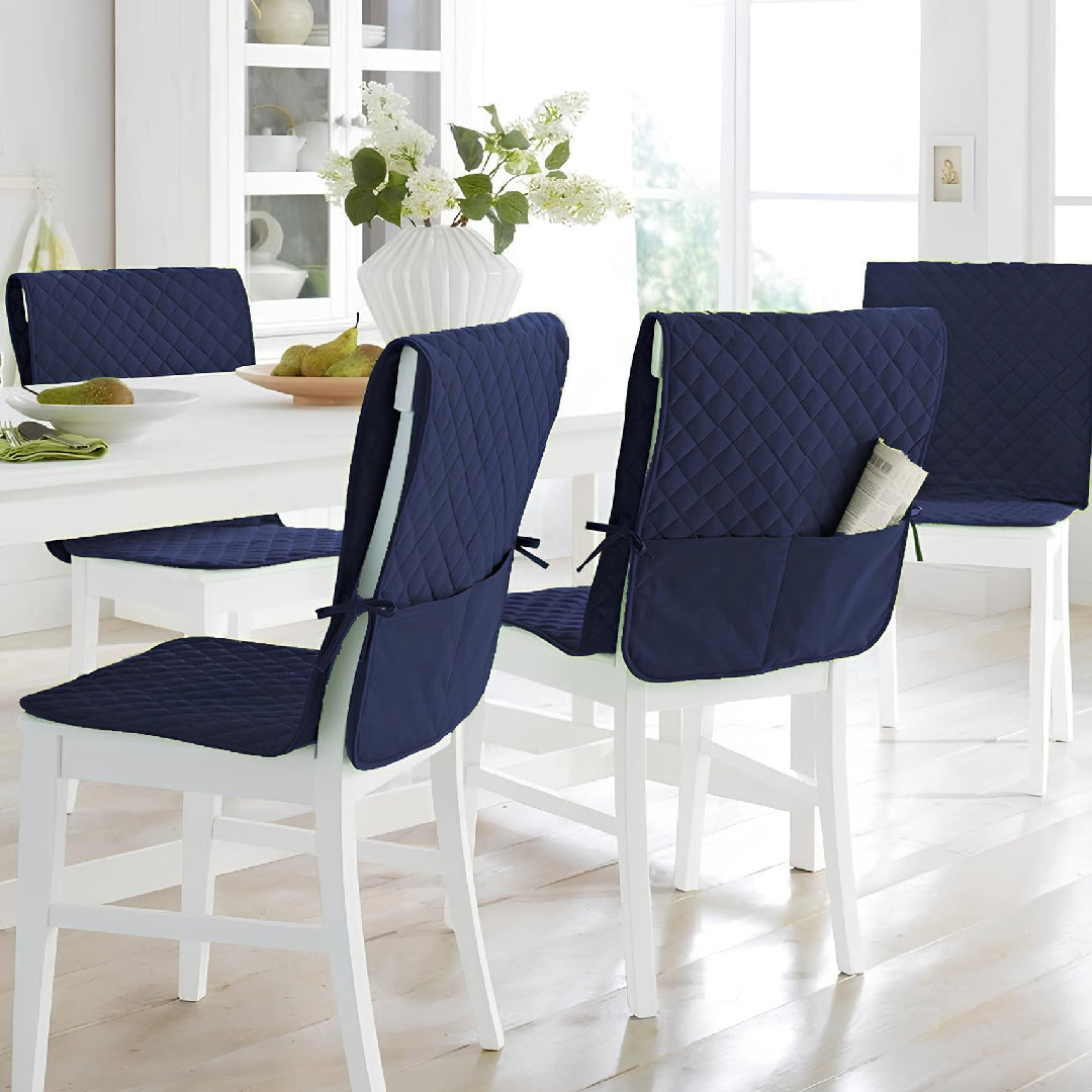 Dining Chair Cover with Quilting Premium Quilty Soft Matrial